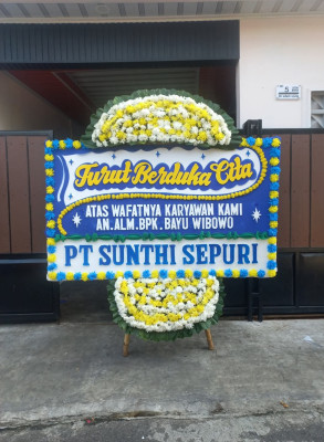Papan Bunga Duka di Dlingo